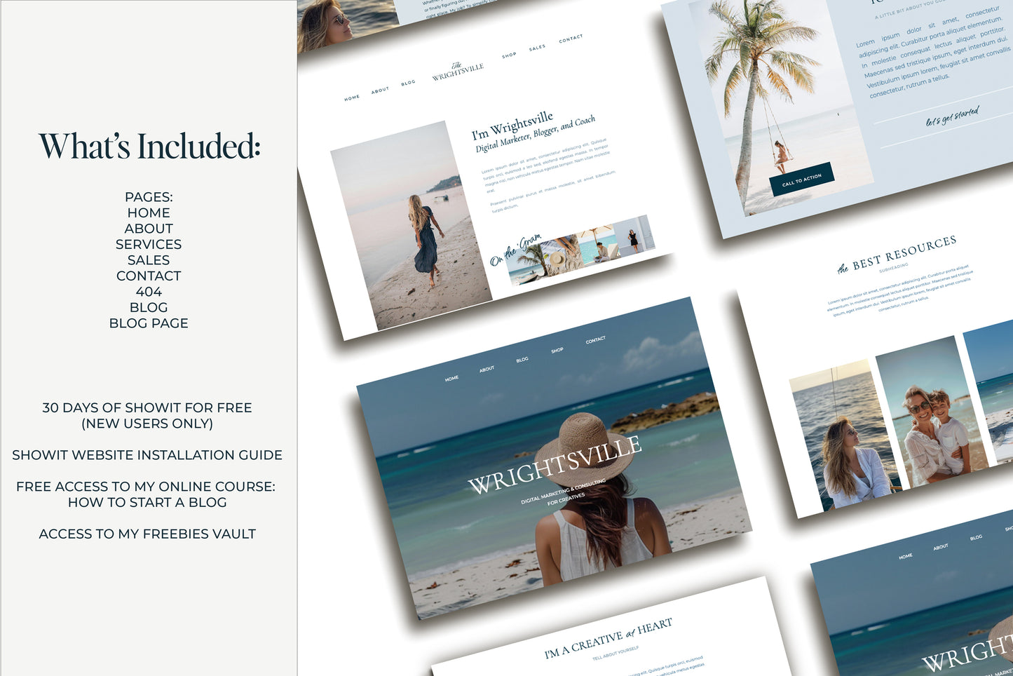 FREE Showit Website Template