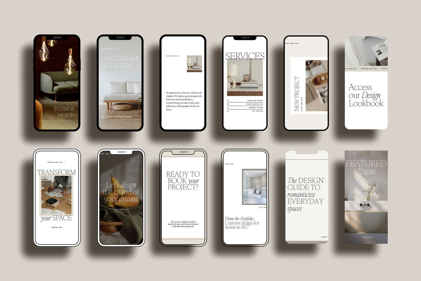 canva template display