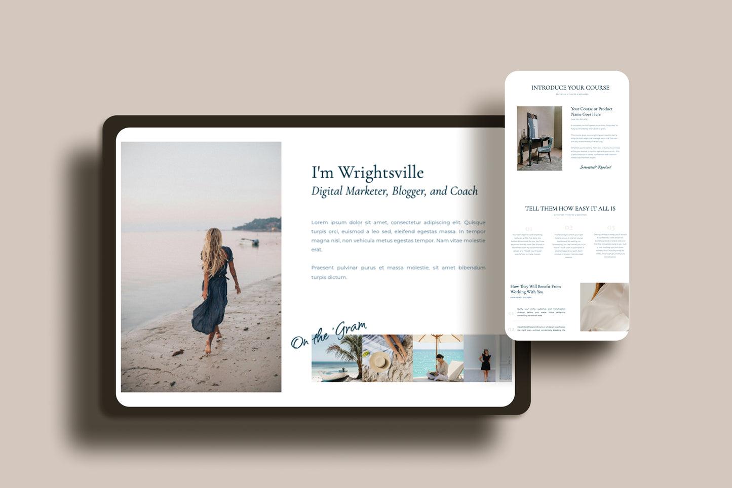 FREE Showit Website Template